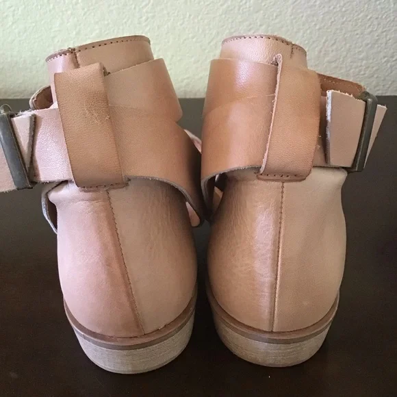 Free people Vale boot sandals beige leather Spain 36.5 US 6.5 - Picture 7 of 11